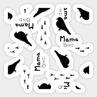 Mama Bird Pattern Sticker